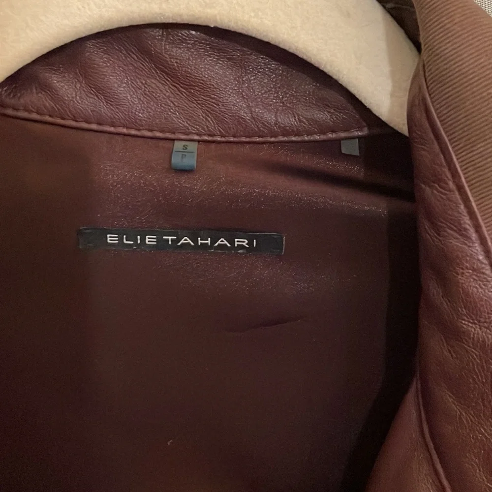 - Worn once stunning soft leather blouse / jacket I paid $395 at Bloomingdales - Picture 4 of 12